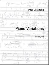 Piano Variations piano sheet music cover